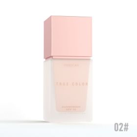 MATTE SUNSCREEN LIQUID FOUNDATION SPF 30 (Option: 02color)